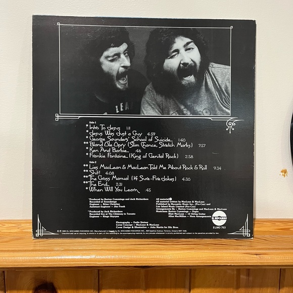 Maclean & Maclean bitter reality lp. 12” 33 rpm Vinyl record album. Excellent - Picture 3 of 5